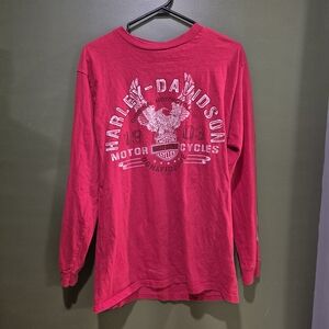 Harley-Davidson Gasoline Alley Red Long Sleeve Shirt